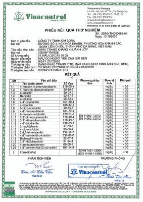 test khẩu trang 4 lớp kháng khuẩn